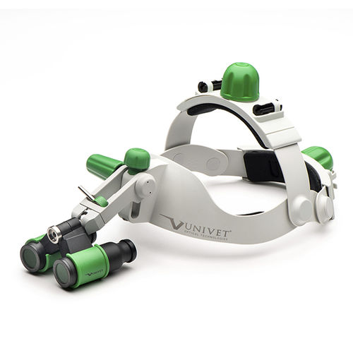 Binocular magnifier - Headgear - UNIVET - work / for watchmaking / for jewelry