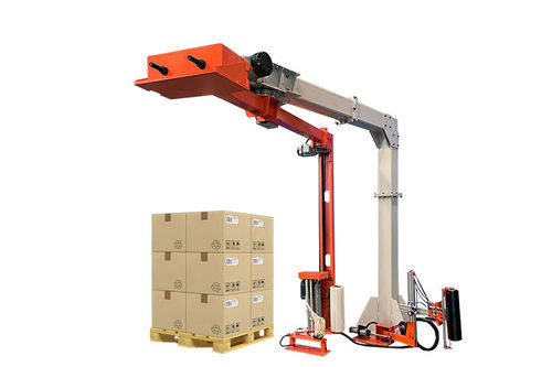 Rotary arm stretch wrapper - R1800FZ - Shandong Dyehome Intelligent Equipment Co.,Ltd - automatic / with mechanic braking / stretch film