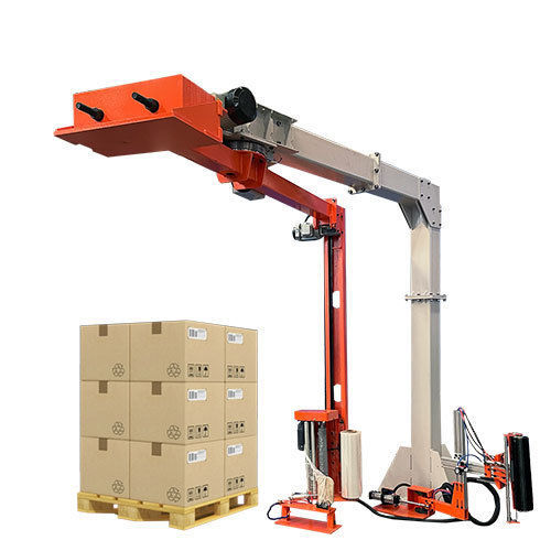 Rotary arm stretch wrapper - R1800FZ - Shandong Dyehome Intelligent Equipment Co.,Ltd - automatic / with mechanic braking / for the food and beverage industry