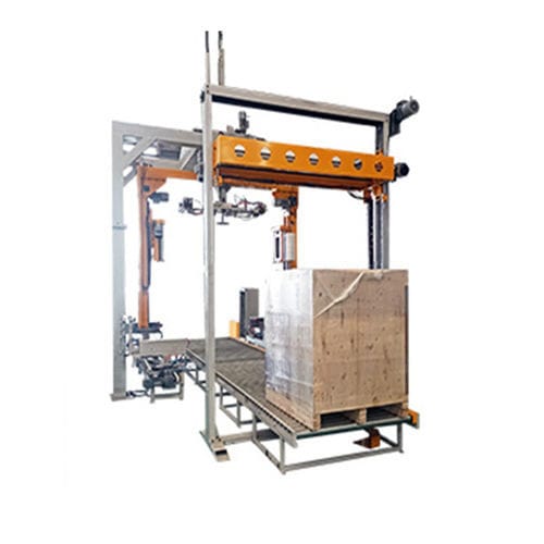 Rotary arm stretch wrapper - Shandong Dyehome Intelligent Equipment Co.,Ltd - automated / for large workpieces / for bulky products