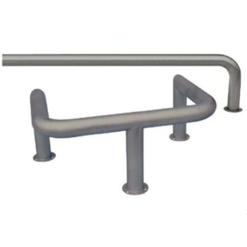 Stainless steel wall protection - INOXSIS - gray