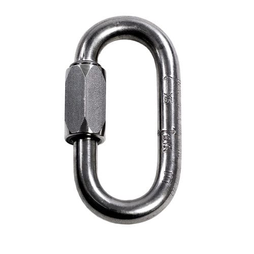 Locking carabiner IKV04 IKAR GB Limited inox / oval