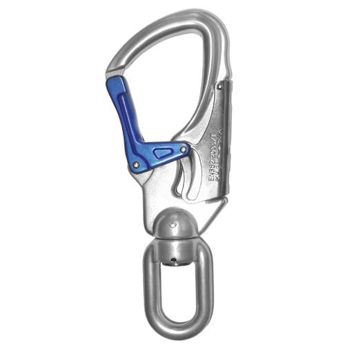 Double-action safety carabiner - IKV21 - IKAR GB Limited - with swivel / aluminium