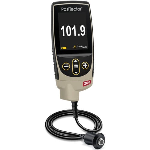 Coating thickness gauge - PosiTector® 200 series - DeFelsko Corporation - plastic / for concrete structures / portable