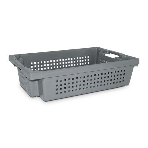 Stackable crate - Lisbox 2202 - COMERCIAL BAQUELITA SL - HDPE / storage / interlocking