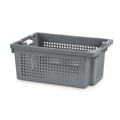 HDPE crate - Lisbox 2402 - COMERCIAL BAQUELITA SL - polyethylene / for industrial use / for the food industry