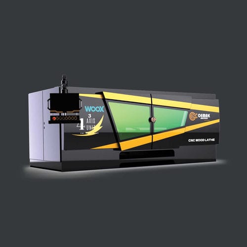 Wood lathe - WOOX  - Oemak Machine - CNC / horizontal / 4-axis