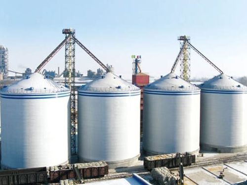 Grain tank - Henan SRON SILO ENGINEERING Co., Ltd - steel / polyurethane foam / storage