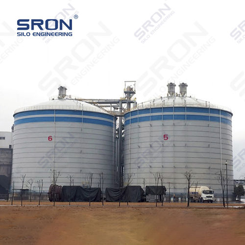 Bolted silo - Henan SRON SILO ENGINEERING Co., Ltd - welded / flat bottom / cement