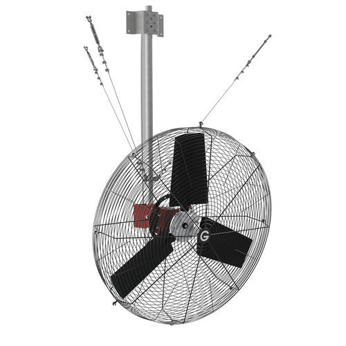 Air circulation fan - X-FAN series - GIGOLA & RICCARDI S.P.A. - ceiling-mounted / axial / 380VAC