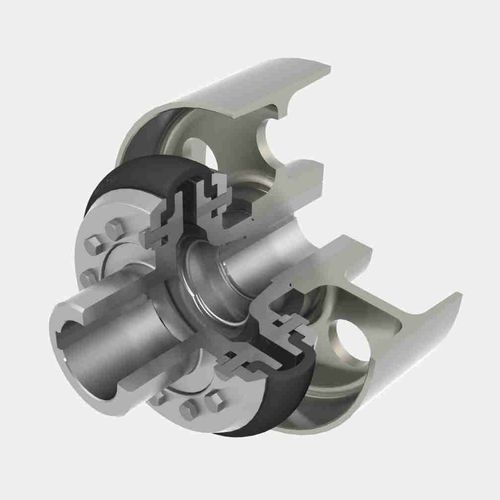 Flexible coupling - P series - UNE - spring / shaft / pump