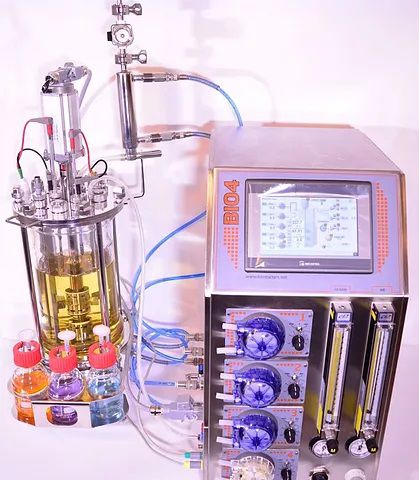 Process bioreactor - EDF-5.4 series - Biotehniskais centrs - laboratory-scale / glass / autoclavable