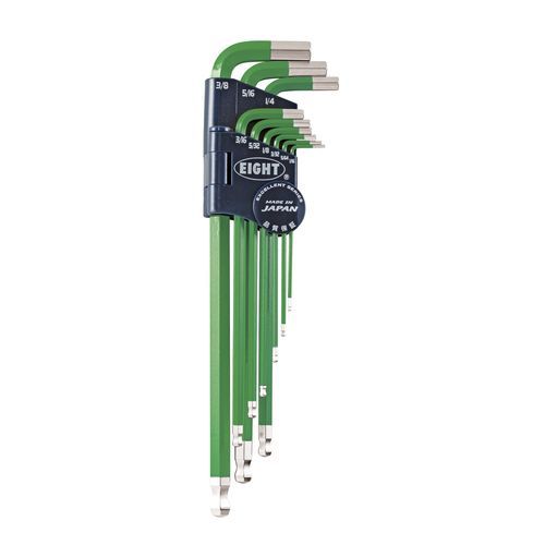 L Allen wrench - TEL-S9NGR - Eight Tool - with hexagonal head / set / taper head