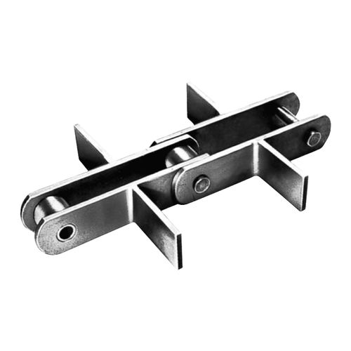 Case conveyor conveyor chain - FT series - ZEXUS CHAIN Co., Ltd. - steel / attachment