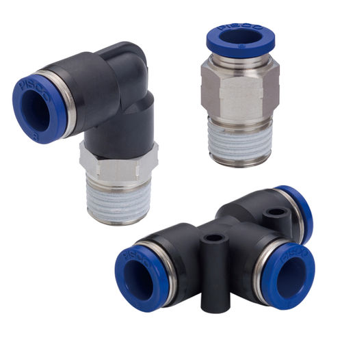 Push-in fitting - P-SUS series - NIHON PISCO CO., Ltd. - for chemicals / for coolant / pneumatic
