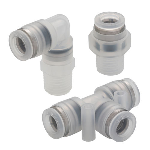 PP fitting - SP series - NIHON PISCO CO., Ltd. - for chemicals / pneumatic / push-in