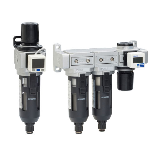 Compressed air filter-regulator - Combination Unit Series - NIHON PISCO CO., Ltd. - air / aluminum / plastic