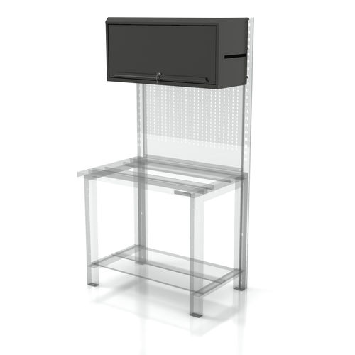 Storage cabinet - AR-FL065 - FLECTA - partition-mounted / door / metal