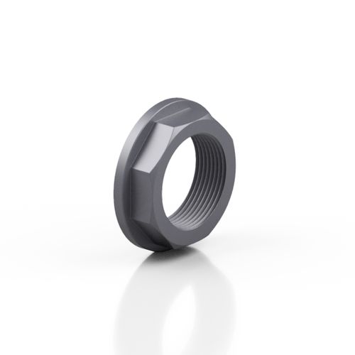 Hexagonal locknut - RERNUE series - Effast - PVC-U / threaded
