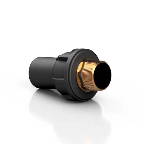 Industrial hydraulic adapter - REPMAM series - Effast - threaded / brass / polyethylene