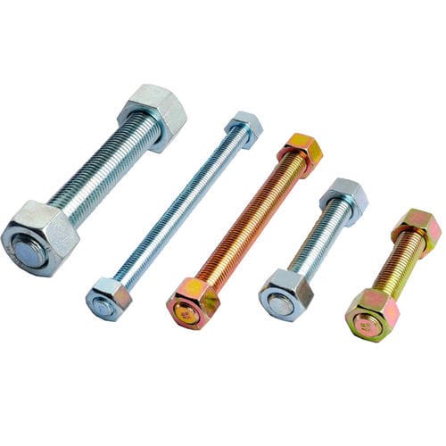 Steel threaded rod - Pirped International - stainless steel / zinc-plated steel / PTFE