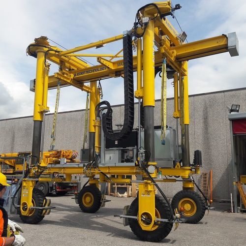Rubber-tired gantry crane - eMOBILIFT 40 - Eden Tech Srl - for container / for prefabrication sites / for subway plattforms