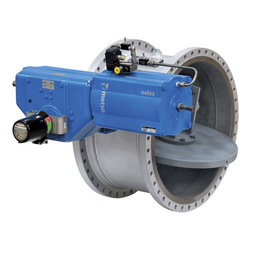 Butterfly valve - BH series  - Neles - lever / shut-off / heating