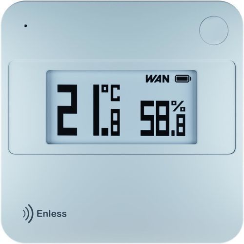 Relative humidity and temperature sensor - TX T&amp;H E-INK AMB 600-052 - Enless Wireless - wall-mount / LoRaWAN / LoRa