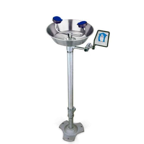 Floor-standing eyewash station - YAPAR MAKİNA A.Ş - for hazardous environments / stand-alone