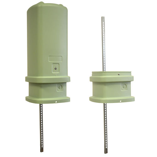 Pole-mounted enclosure - B04  - Charles Industries - rectangular / aluminum / stainless steel
