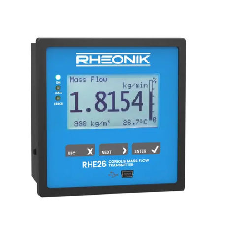 Mass flow transmitter - RHE 26  - Rheonik Messtechnik GmbH - volume / for liquids / gas