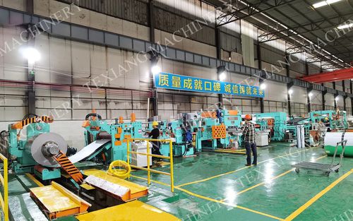 Rotary cut-to-length cutting line -  FOSHAN TE XIANG MACHINERY CO., LTD - for steel / for aluminum / for stainless steel