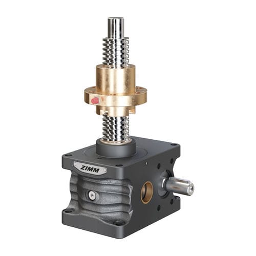 Trapezoidal screw jack - ZE-H series - ZIMM GmbH - worm gear / safety nut