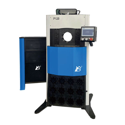 Hose crimping machine - YB-P120 - Guangzhou YuBen Hydraulic Technology Co., Ltd. - automatic / foot-operated / high-capacity