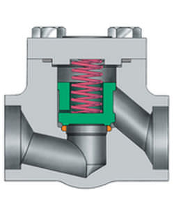 Swing check valve - VELAN - steel / cryogenic