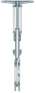 Knife gate valve - VELAN - with handwheel / shut-off / wafer