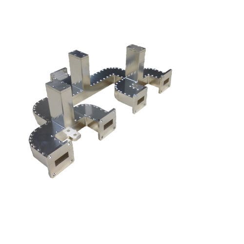 High-power combiner - CO-4-9100-9600-150-WR90 - DETI Microwave