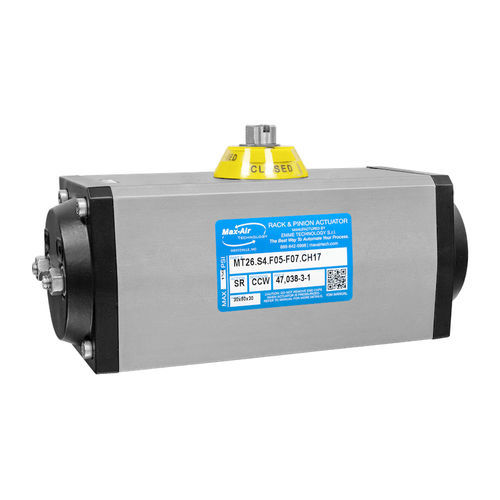 Pneumatic valve actuator - MT series - Max-Air Technology - quarter-turn / rack-and-pinion / double-acting