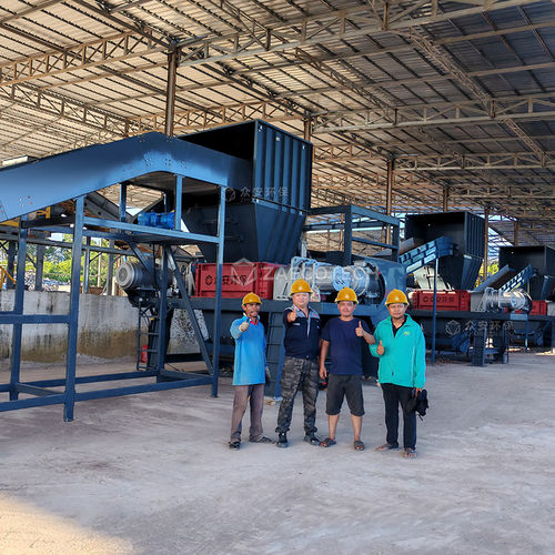 Primary shredder - MSW/RDF/SRF - ZhengZhou ZA ECOTECH Co.,Ltd - single shaft / plastic / for waste