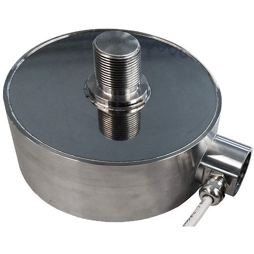Compression force sensor - KAF-U - AST - Angewandte System Technik GmbH - button type / for testing machine / stainless steel