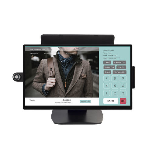 Projected capacitive touchscreen terminal - PT56B - Poindus - table-top / 1920 x 1080 / Intel® Celeron®
