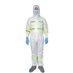 Work coveralls - Hefei HaoXin Protective Technology Co., Ltd. - 5/6 type / polyester / microporous fabric