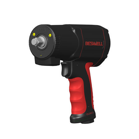 Pneumatic impact wrench - BW-112NL - Taizhou Beswell Machinery Co., Ltd. - 1/2" / pistol / composite