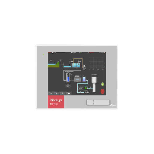 LCD panel PC - TD750 - Pixsys - LED backlight / resistive touch screen / 7"