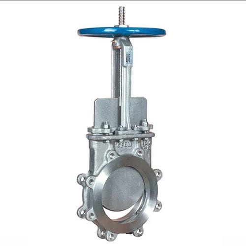 Knife gate valve - wenzhou domos fluid equipment co.,ltd - with handwheel / for water / for sludge