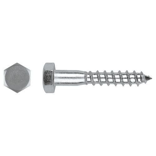 Wood screw - 571 A2 - Chavesbao - with hexagonal head / stainless steel / DIN
