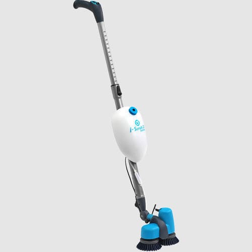 Walk-behind sweeper-scrubber-dryer - i-scrub - I-team Global - battery-powered / indoor / dust