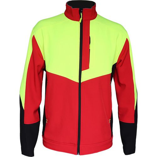Work jacket - ODON - Solidur - polyester / spandex / red