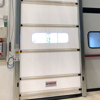 Roll up door - SPEEDY ROLL - Moreschi Chiusure Industriali S.r.l. - stainless steel / indoor / industrial