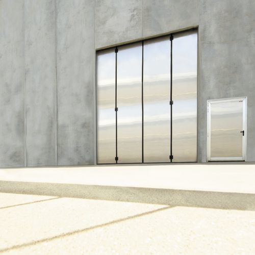 Hinged door - HINGE INOX - Moreschi Chiusure Industriali S.r.l. - folding / stainless steel / safety
